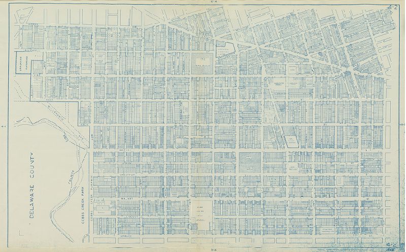 Plate 4-2, Philadelphia Land Use Map, 1962