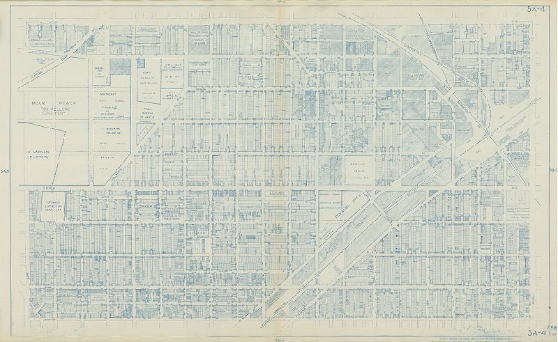 Plate 5A-4, Philadelphia Land Use Map, 1962