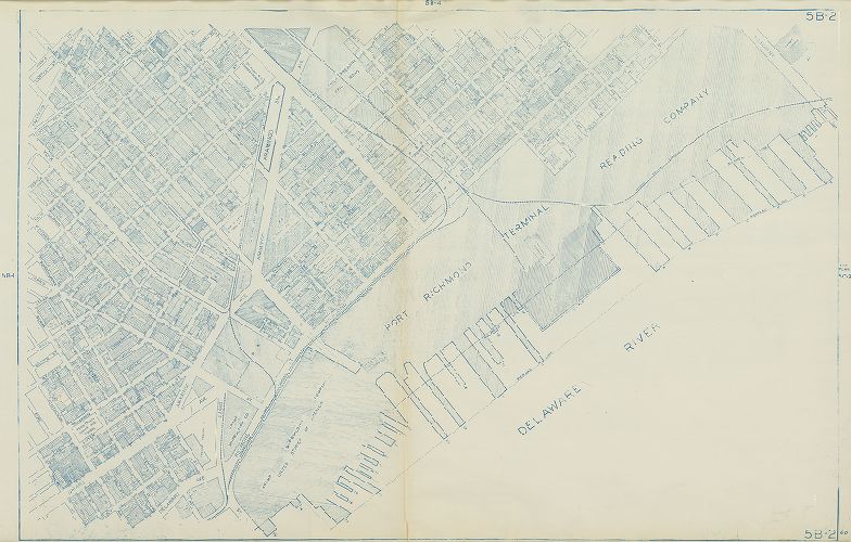 Plate 5B-2, Philadelphia Land Use Map, 1962
