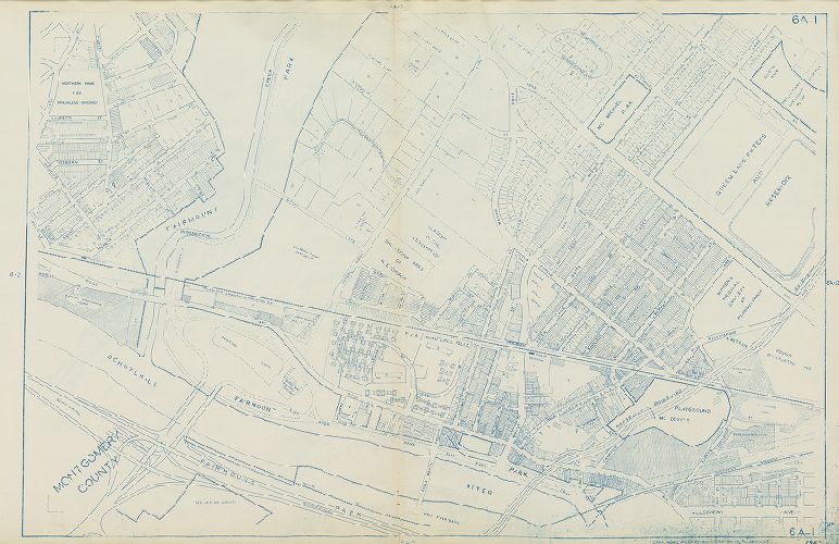 Plate 6A-1, Philadelphia Land Use Map, 1962