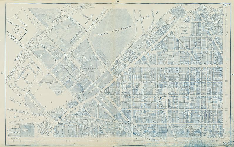 Plate 6A-2, Philadelphia Land Use Map, 1962