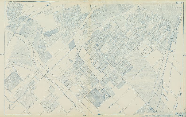 Plate 6C-1, Philadelphia Land Use Map, 1962