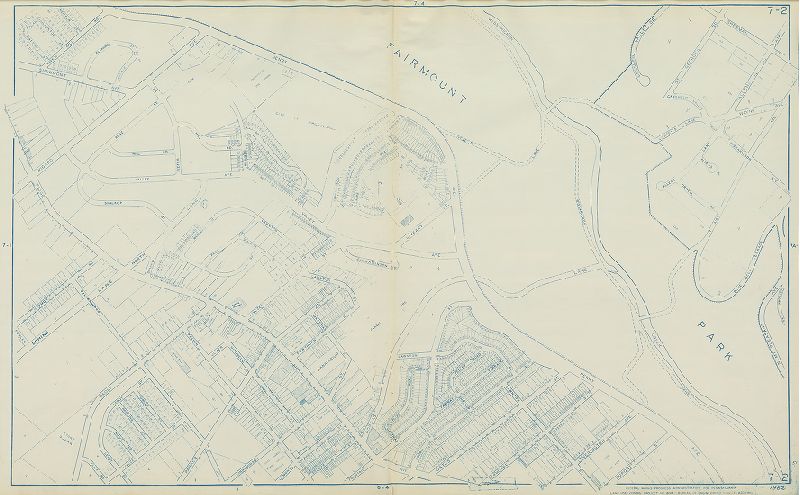 Plate 7-2, Philadelphia Land Use Map, 1962