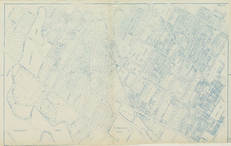 Plate 7A-1, Philadelphia Land Use Map, 1962