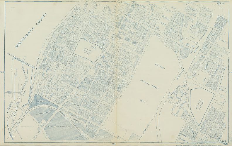 Plate 7B-4, Philadelphia Land Use Map, 1962