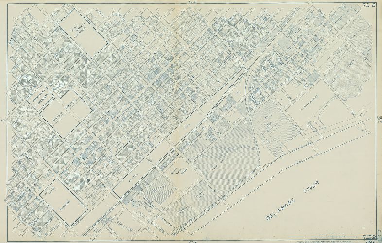 Plate 7C-2, Philadelphia Land Use Map, 1962