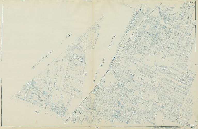 Plate 8B-2, Philadelphia Land Use Map, 1962