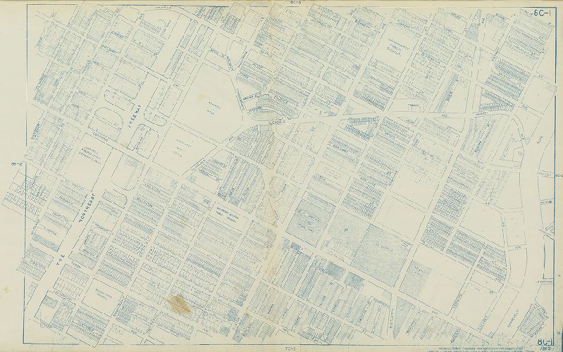 Plate 8C-1, Philadelphia Land Use Map, 1962