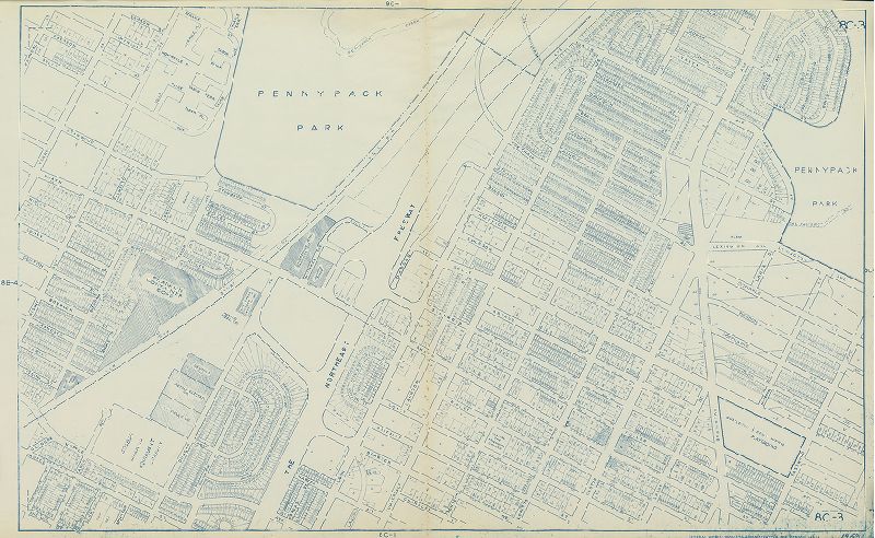 Plate 8C-3, Philadelphia Land Use Map, 1962