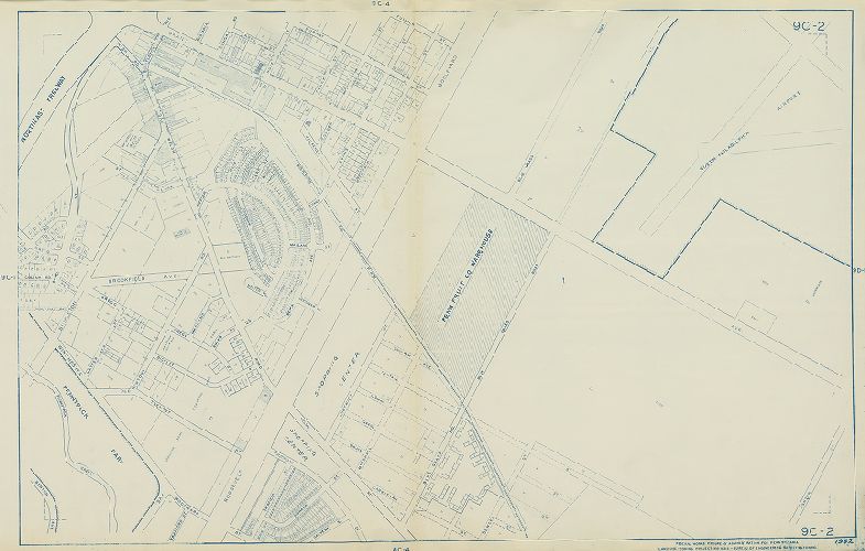 Plate 9C-2, Philadelphia Land Use Map, 1962
