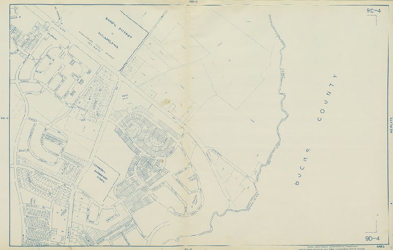 Plate 9D-4, Philadelphia Land Use Map, 1962