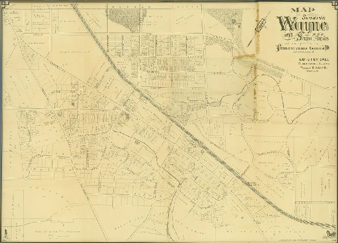 , Map Showing Wayne and Surroundings