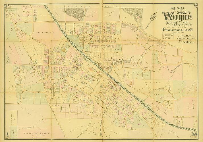 Map, Map of Wayne and Surroundings