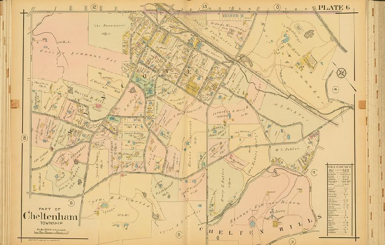 Plate 6, Atlas of the North Penn Section of Montgomery County, Pa.