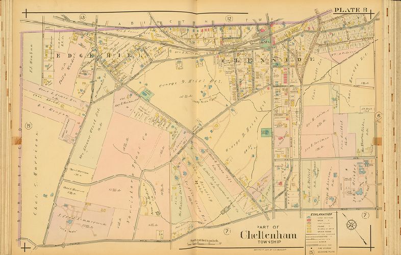 Plate 8, Atlas of the North Penn Section of Montgomery County, Pa.