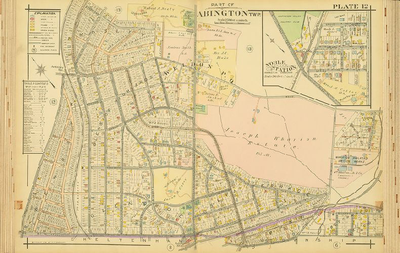 Plate 12, Atlas of the North Penn Section of Montgomery County, Pa.