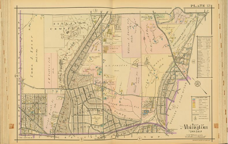 Plate 13, Atlas of the North Penn Section of Montgomery County, Pa.