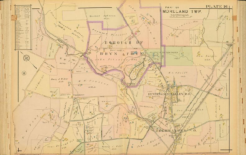 Plate 16, Atlas of the North Penn Section of Montgomery County, Pa.