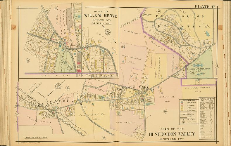 Plate 17, Atlas of the North Penn Section of Montgomery County, Pa.