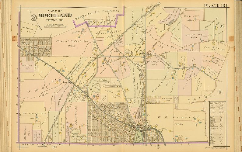Plate 18, Atlas of the North Penn Section of Montgomery County, Pa.