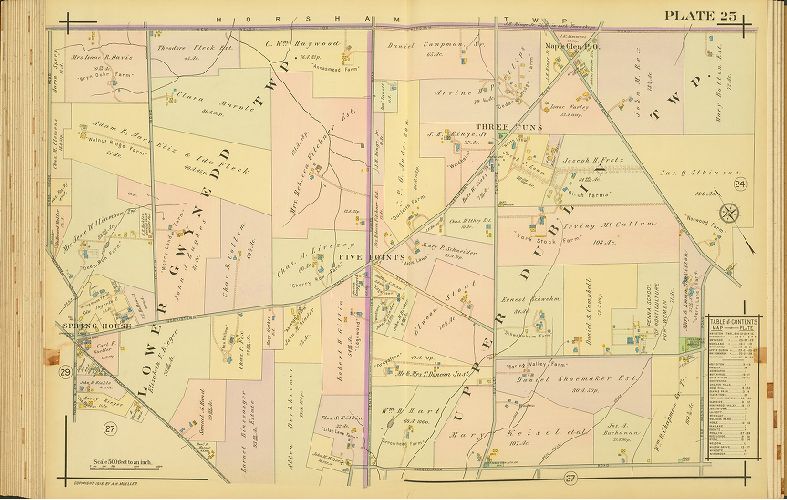 Plate 25, Atlas of the North Penn Section of Montgomery County, Pa.