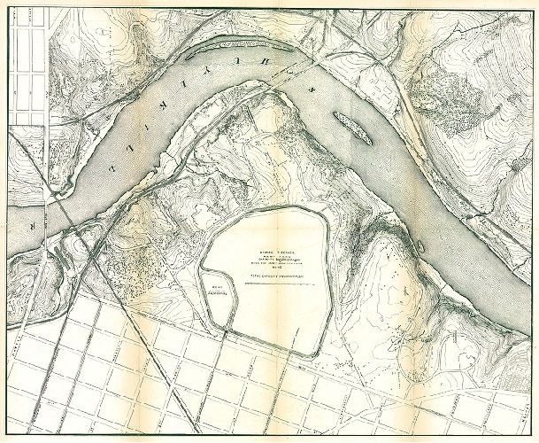 Map, Storage Reservoir. East Park.