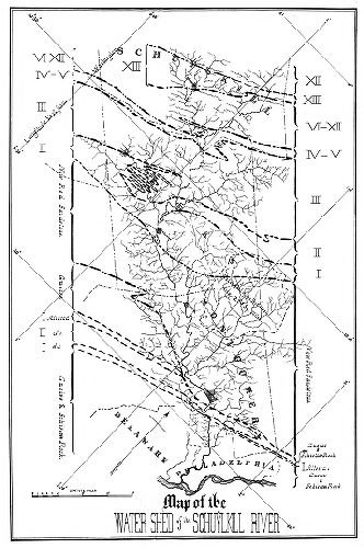 Map, Map of the watershed of the Schuylkill river [showing geological formations].