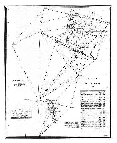 Map, Triangulation of the City of Philadelphia.