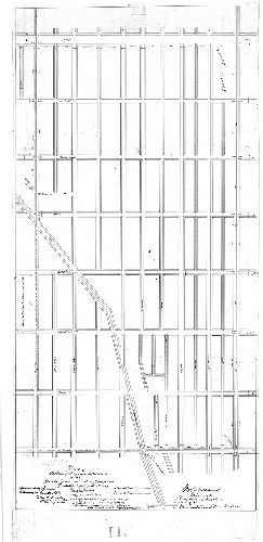Plan, Plan of section of proposed extension of Peoples Passenger Railway Company, Philadelphia, April 12th, 1887. [Approved by Board of Surveyors June 20, 1887]
