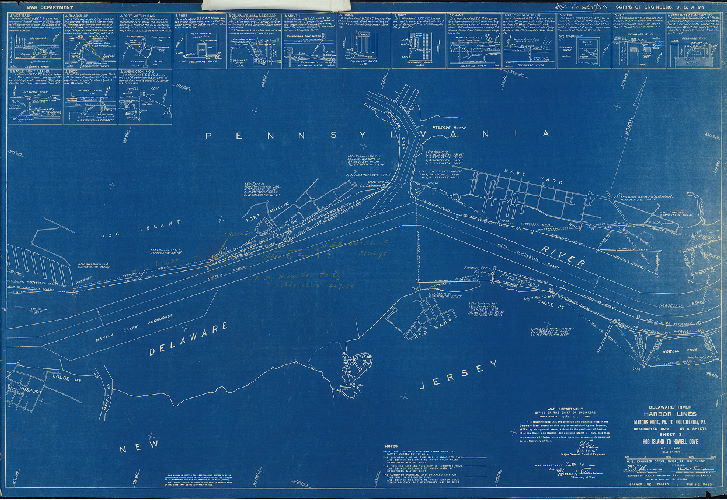 Plan (alternate image), Delaware River Harbor Lines. Marcus Hook, Pa. to Philadelphia, Pa. Resurveyed 1939. In six sheets. U.S. Engineer Office. May 25, 1940. 3. Hog Island to Howell Cove. 