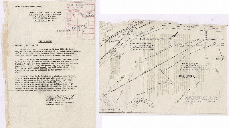 Plan, [Public notice of the revision of a section of the pierhead and bulkhead line described in Plan RC-J_Delaware1940_6]