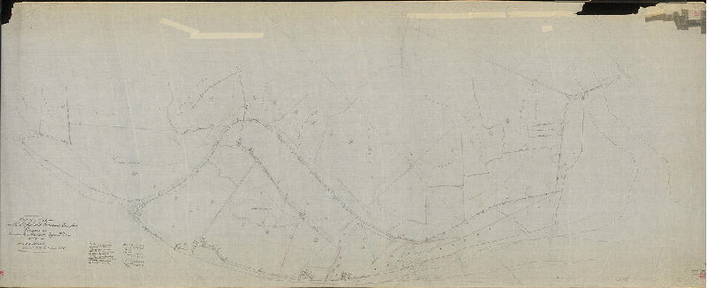 Plan, Map of property in Philadelphia and Delaware County owned by John Black and Edgar A. Black. Made by G. P. N. Sadler. 