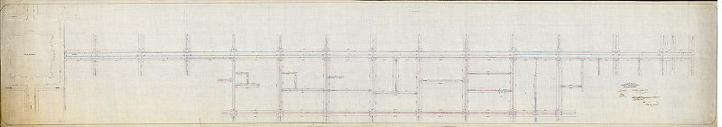 Plan (alternate image), Plan showing route of National Underground Electric Company [conduit], First section. 