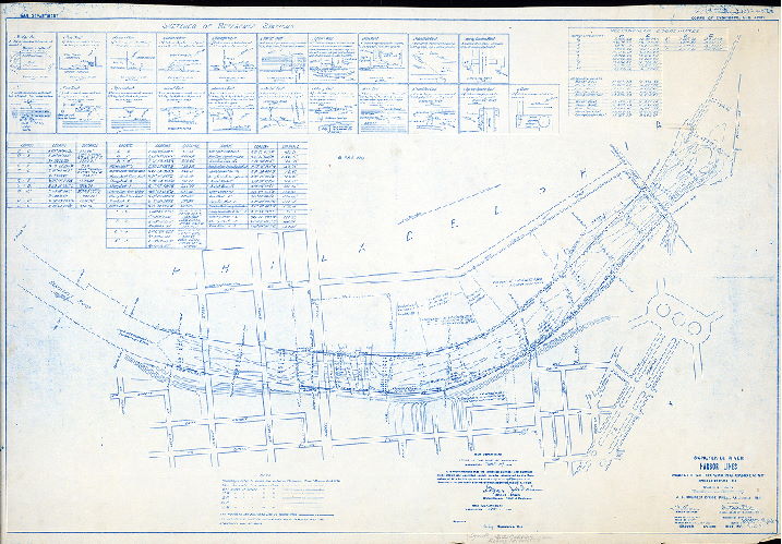 Plan (alternate image), Schuylkill River. Harbor lines. Market St. to Spring Garden St. U. S. Engineer Office, Phila., PA. June 4, 1928. 