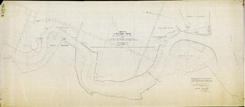 Plan (alternate image), Sheet No. I. Schuylkill River, from Gibson's Wharf to the Mouth. Surveyed by order of Colonel J. N. Macomb, Corps of Engineers, U.S.A under the direction of Captain Wm. Ludlow, Corps of Engineers, Bvt. Lt. Col U.S.A., by John Mechan and Edwin Ludlow M.E., Asst. Engrs., November & December 1879