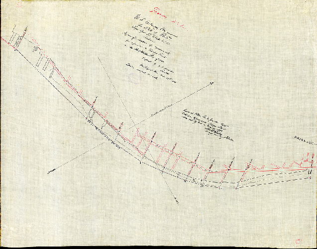 Plan (alternate image), Tracing No. 2. U. S. Advisory Commission for Port of Philada. Capt. Geo. B. White U.S.A., chairman. Project for location of monuments for reference to turning Points in the Port Warden Line of 1884. Prepared by H. L. Marindin, Secretary. Washington, D.C., Oct. 27th, 1885