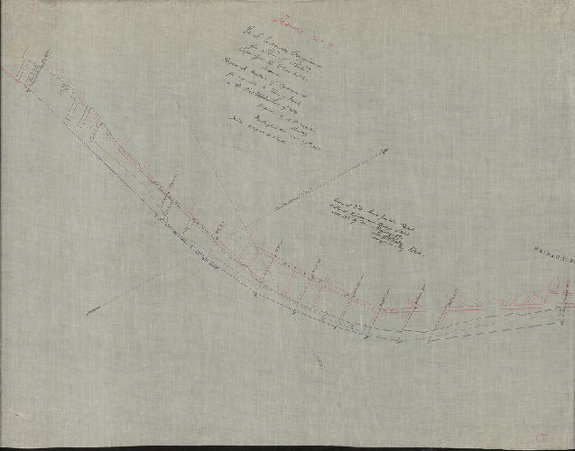 Plan, Tracing No. 2. U. S. Advisory Commission for Port of Philada. Capt. Geo. B. White U.S.A., chairman. Project for location of monuments for reference to turning Points in the Port Warden Line of 1884. Prepared by H. L. Marindin, Secretary. Washington, D.C., Oct. 27th, 1885