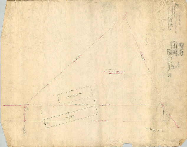 Plan, [No title. Sketch related to triangulation and City Hall]