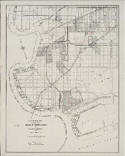 Plan, Plan of property belonging to the estate of Stephen Girard in the 26th & 36th Wards of the City of Philadelphia. July 1, 1908, revised to July 1, 1913. 