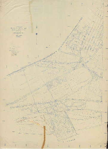 Plan, Topographical Plan (Preliminary) of a portion of Philadelphia Southwest Airport in Philadelphia & Delaware Counties, Pennsylvania. Damon & Foster, Civil Engineers, Sharon Hill, Pa. November 6, 1947