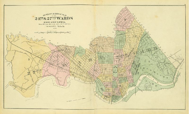 Map Index, Atlas of the 24th & 27th Wards. West Philadelphia