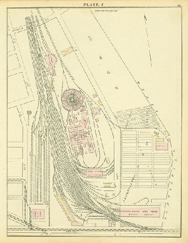Plate J, Atlas of the 24th & 27th Wards. West Philadelphia