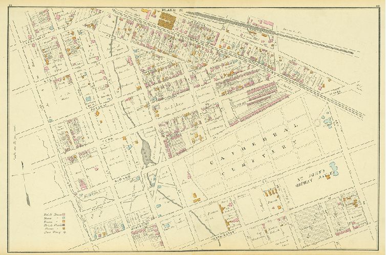Plate M, Atlas of the 24th & 27th Wards. West Philadelphia