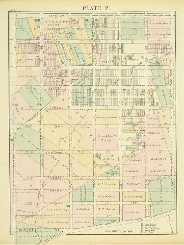 Plate Z, Atlas of the 24th & 27th Wards. West Philadelphia