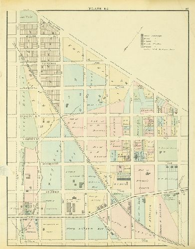 Plate 3-1/2, Atlas of the 24th & 27th Wards. West Philadelphia