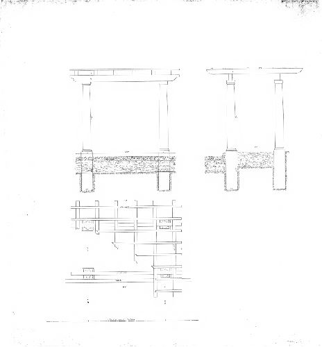 Plan, [No title. Design for pergola, in conjunction with improvement of Twenty-seventh St. as a garden block.]