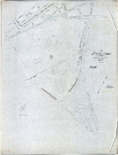Plan, Plan showing tentative layout, Philadelphia Airport, Landplane, Penrose Avenue and Island Avenue, 40th Ward, Philadelphia.