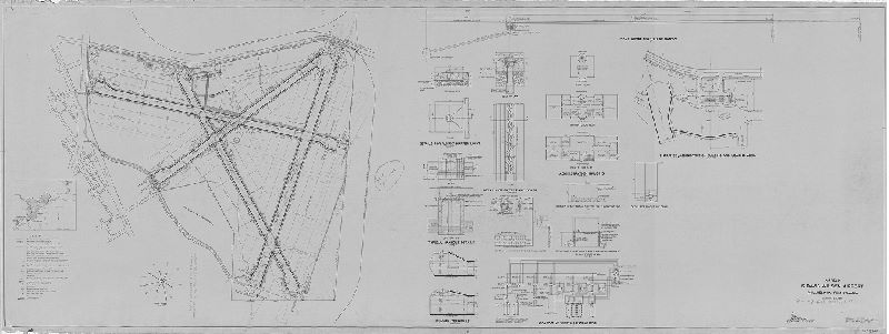 Plan (adjusted), Airfield, S. Davis Wilson Airport, Philadelphia, Pennsylvania, January 20, 1938. 202G906.