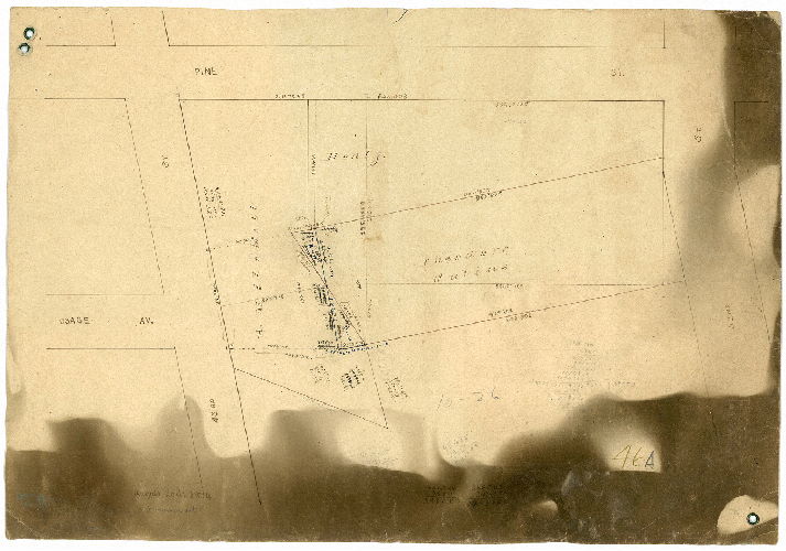 Plan, August 20th 1874. Squaring not carried out. [On reverse: 'Mitchell & Julius"]
