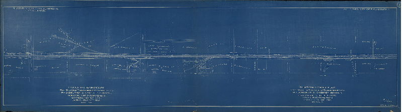 Plan, Philadelphia & Reading Railway. Plan showing tracks and properties on the Philadelphia & Chester Branch, prior to Dec. 11, 1917: Date or ordinance authorizing additional tracks. Station 0 - Grays Ferry Phila. Chief Engineer's Office. P-2028, Dec. 11, 1917. 6 sheets, Sheet No. 2 [Subsidiary title: Philadelphia, Wilmington & Baltimore R.R. (Chester Branch). 40th Ward, City of Philadelphia]